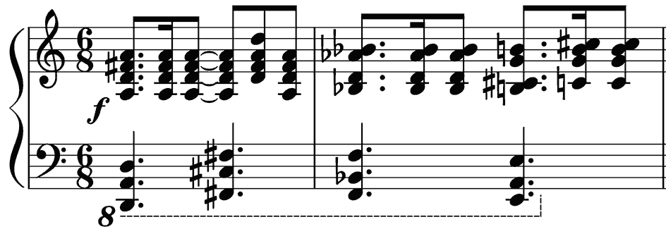 hearty waltz-like Allegretto