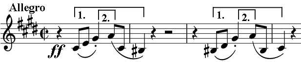 harsh intensity of the finale