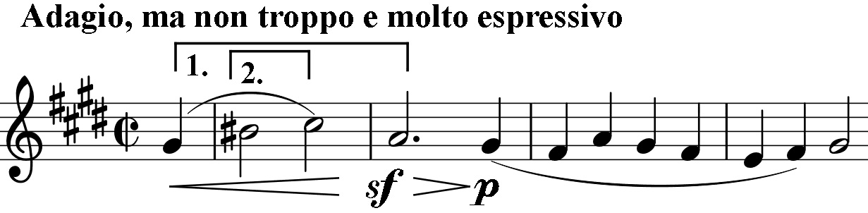 two pairs of semitones