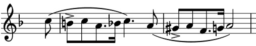 dotted rhythm of a yearning tune