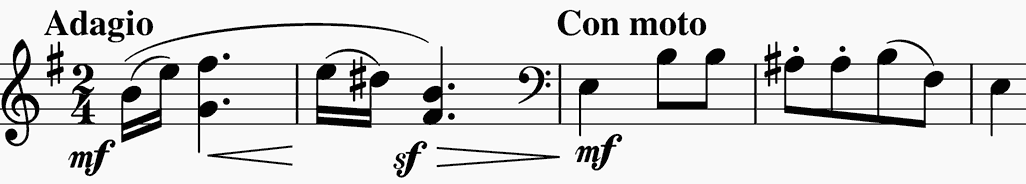 Janáček opening elements