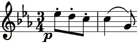 more hopeful staccato figure