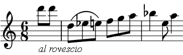 inverts the fugal subject