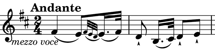 irst violin in a theme