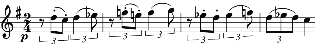 triplet-based second subject