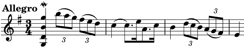 lively last movement 