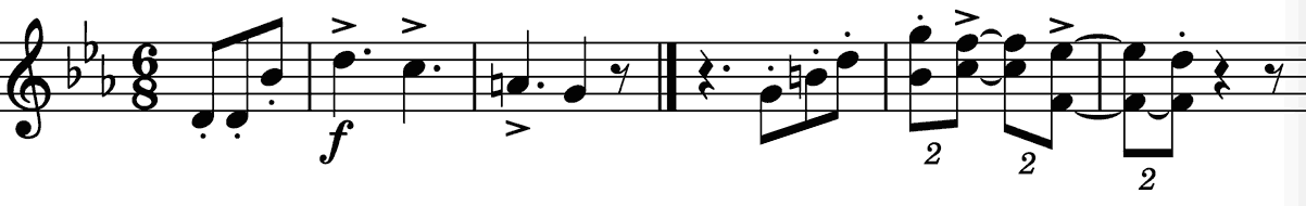 rhytmic contrast
