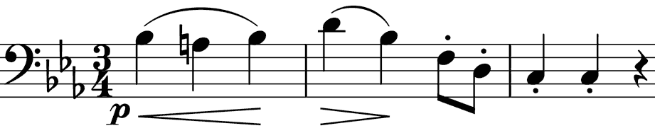 singing theme on the cello
