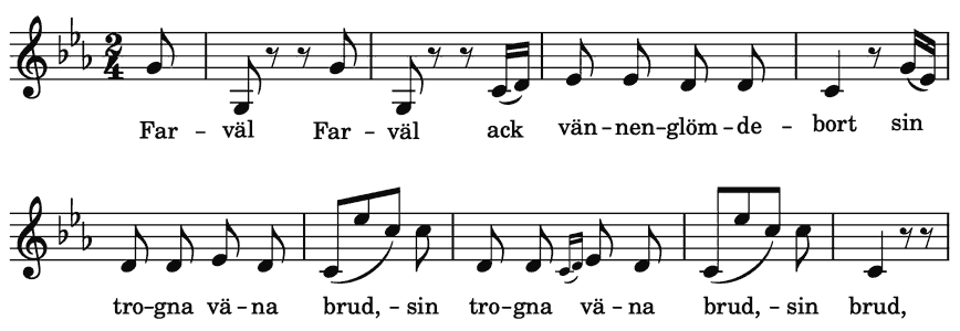 Swedish folk-song